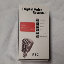 Handheld Digital Voice Recorder USB Flash Memory Stereo One-Button LCD