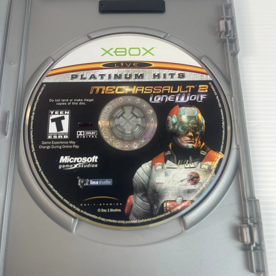 Mechassault 2 Lonewolf - Microsoft Xbox Original Complete With Manual PAL - Image 4 of 4