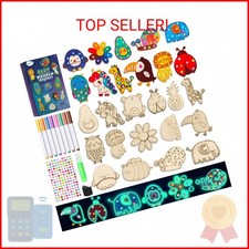 EAPHANT Kids Crafts, 15 PCS Kids Activities Arts and Crafts Painting Kits, Glow