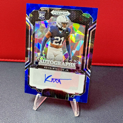 2025 Prizm Draft Picks Kevin Winston Jr. Draft Picks Auto Blue Ice Prizm /149 RC