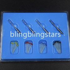 20 Pcs Dental Resin Fiber Post & 4 Drills Screw Glass Endo Thread High-intensity