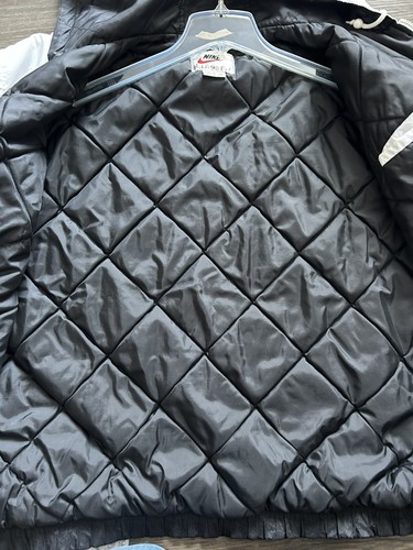 Vintage 90’s Nike Quilted Big NIKE Letters Full Zip Mens XL Pre owned - Picture 7 of 12