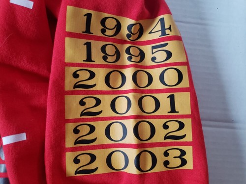 Michael Schumacher Six Times F1 Champion Red Sweatshirt Hoodie New w/Tags XL - Picture 9 of 16