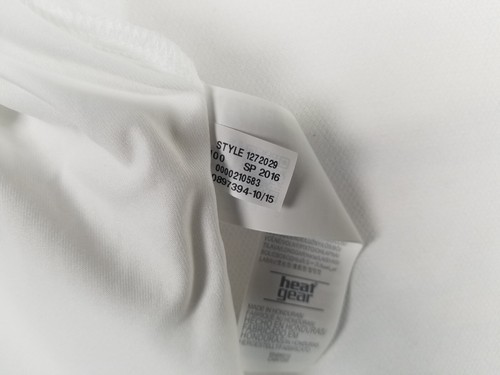 Camiseta Under Armour YXL blanca Heatgear holgada manga corta (construida para la velocidad) - Imagen 4 de 12