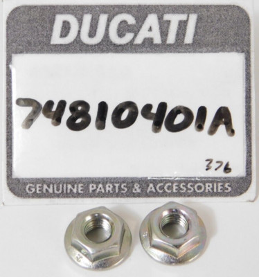 QTY 2 Ducati HYPERMOTARD MONSTER MULTISTRADA SUPERBIKE NUT Parts OEM 74810401A