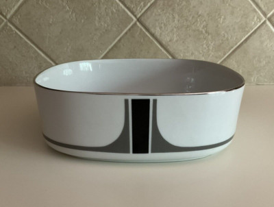 Vtg BLOCK Langenthal Transition ''INTERACTION'' 8'' Square Serving Bowl - #663122