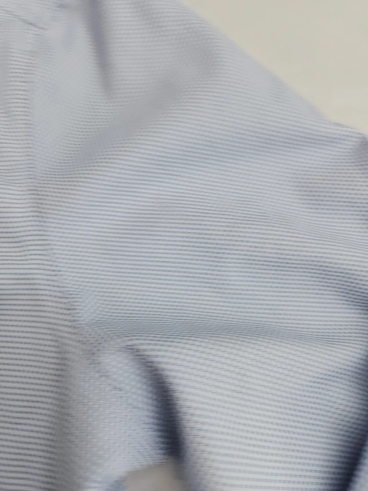 Женская рубашка с логотипом Cutter & Buck Alliant размер XL синяя клетчатая с длинным рукавом из полиэстера - Изображение 4 из 4