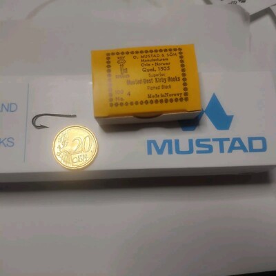 1000X MUSTAD 1505 Kirby Best Hooks Weißfisch  Renke  Haken 