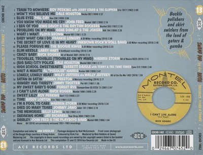 VARIOUS ARTISTS SWAMP POP BY THE BAYOU: TROUBLES, TEARS & TRAINS NEW CD