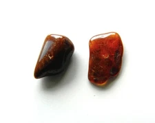 Amber, Baltic Sea, Dark Honey Flat Nuggets, Centre Drilled, 18mm x 12mm Approx,