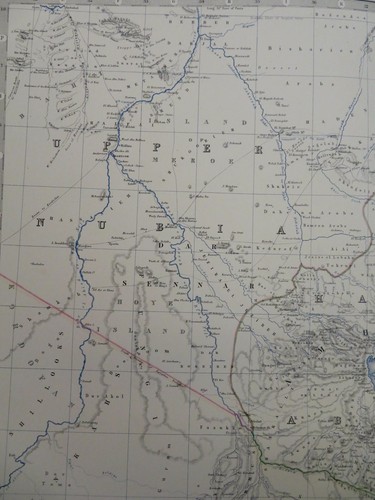 Abessinien Äthiopien Nubien Addis Abeba Mekelle 1865 Johnston große Foliokarte - Bild 6 von 6