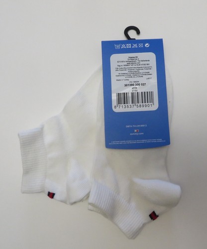 Tommy Hilfiger Kids Logo No Show Socks 2 Pack White Black Select one 10-12.5 - Picture 5 of 10