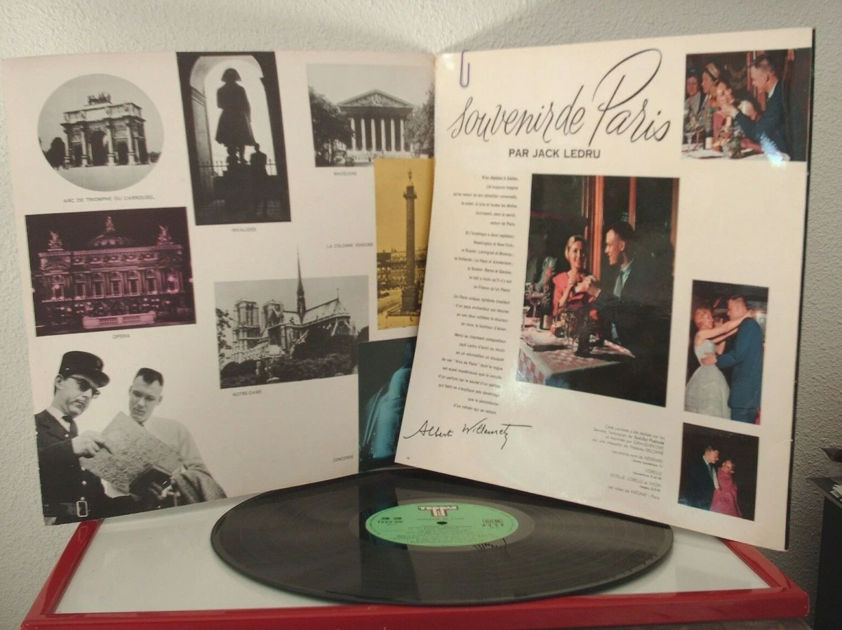 SOUVENIR DE PARIS par JACK LEDRU - DISQUE TEPPAZ 3 111 - EXCELLENT ETAT -