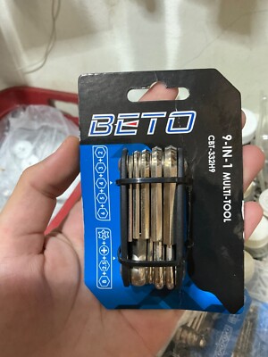 Beto 9 in 1 multitool pocket racing bicycle repair maintnance kit hex torx