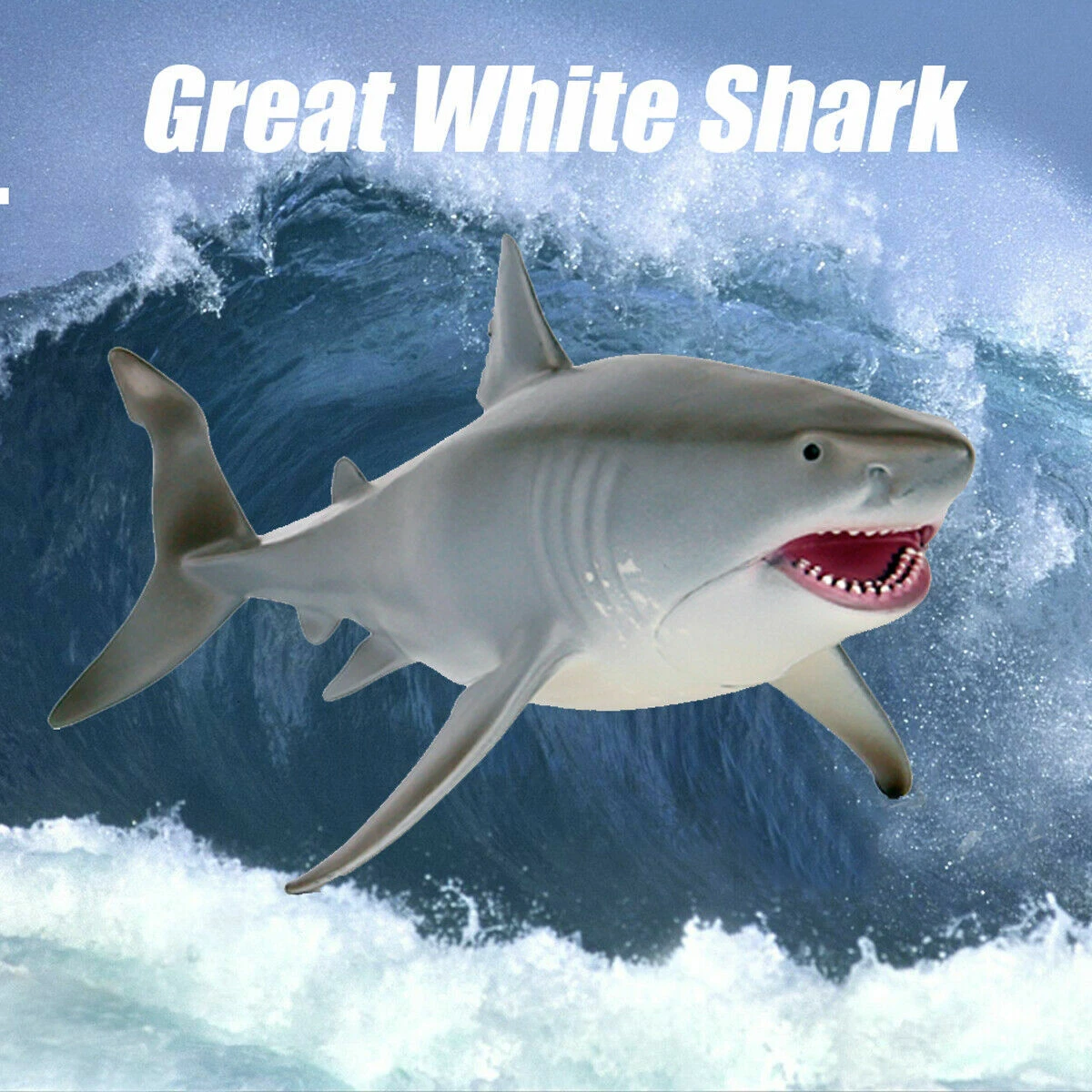 10 Great White Shark Meg Model Figure Jaws Ocean Animal Toy Collector For  Kids