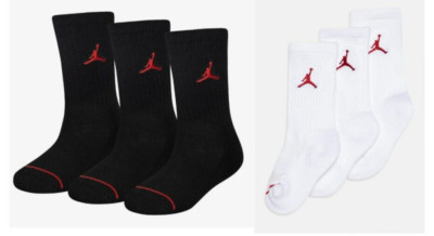 Nike Jordan 3 Paar Ankle Everyday Socken Lightweight Crew XSMALL UK 12,5--2,5