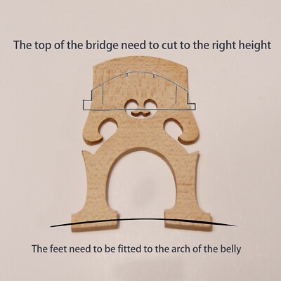 New 4/4 Size Cello Bridge Free US Shipping High Quality Maple Wood