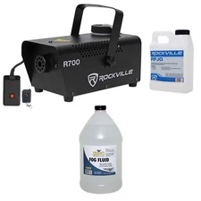 Rockville R700 Fog/Smoke Machine Fogger+Remote+Gallon of Chauvet Fog Fluid Juice