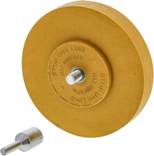 Rubber Eraser Wheel with Drill Adapter Adhesive Remover Tool Removes Vinyl Decal