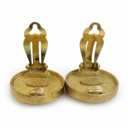 CHANEL Earrings Coco Mark Metal Gold Ladies E59307A Authentic #D0712 - Picture 6 of 8