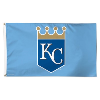 KANSAS CITY ROYALS RETRO CROWN 3'X5' DELUXE FLAG BRAND NEW WINCRAFT