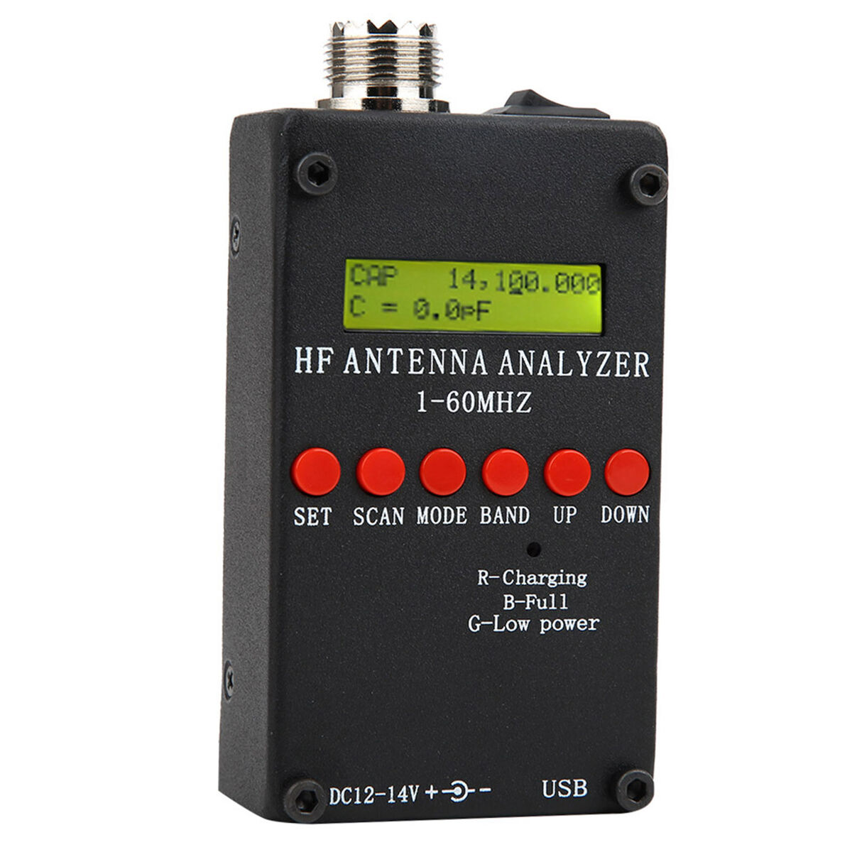 Antenna Analyzer Radio Mini60 1‑60MHz DC12‑14V For APP PC Antenna Analyzer Radio Mini60 1‑60MHz DC12‑14V For APP PC