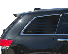 Usa Flag Decals Rear Windows Fits 2011-2020 Jeep Grand Cherokee Side Quarter Wk2