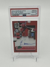 Elly De La Cruz Rated Prospects Signatures Red Color Match 1/25 PSA 10