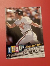 2020 Topps Insert Decades Best DB-61 Cal Ripken Jr Orioles Baseball Card