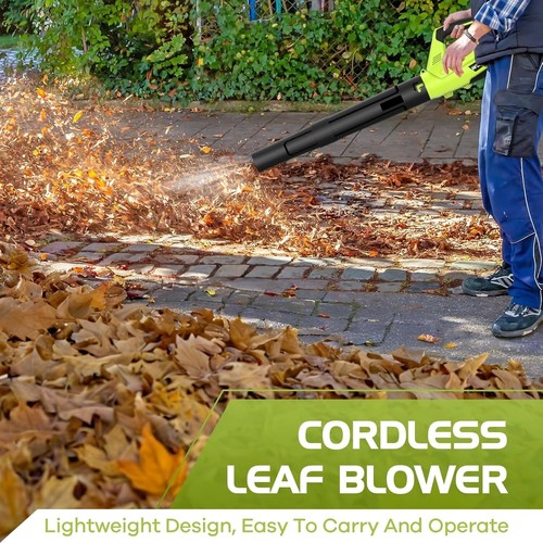 Lightweight Cordless Leaf Blower - 2 Batteries & Charger Included- 2 Speed Modes - Picture 2 of 10
