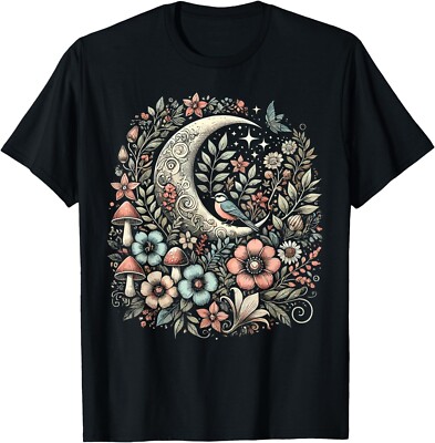 Aesthetic Retro Goblincore and dark Cottagecore Mushroom T-Shirt ,Unisex Tee