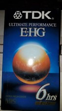 New TDK Ultimate Performance E-HG 6hrs T-120EHGBH VHS Video New and Sealed 