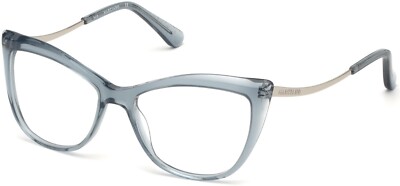 Marciano By Guess GM0347 087 Blue Metal Optical Eyeglasses Frame 52-16-140 AB