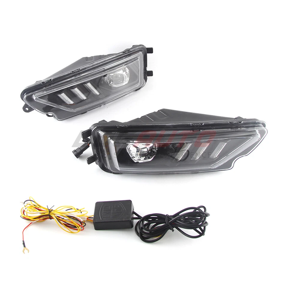 LED Fog Lamp For Volkswagen Amarok Facelift Model 17+ DRL Daytime Light W/ Turn - Image 2 of 4