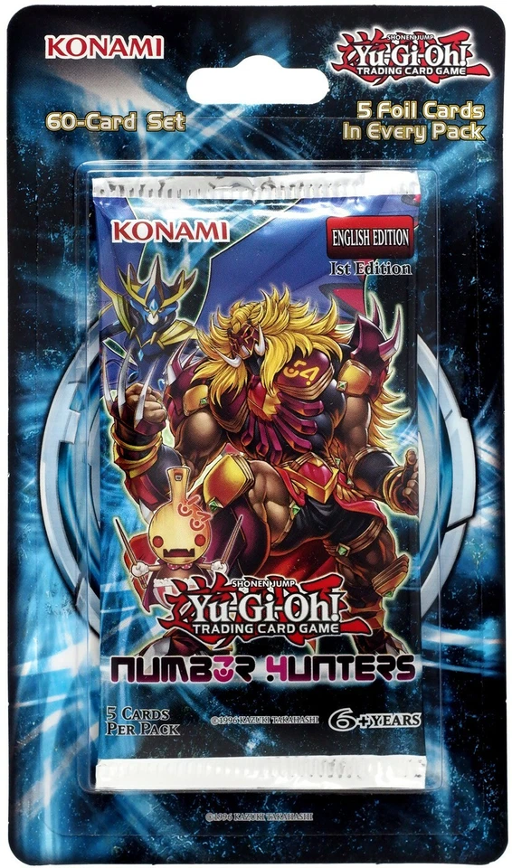 YuGiOh TCG Number Hunters BLISTER Booster Pack [5 Cards] - Photo 1/1