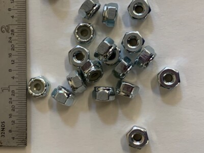Tuerca Nylock 3/8-16 25 Tuercas Hexagonales De Nylon 3/8-16 En Acero Inoxidable - Tipo Nylock, Bloqueo Seguro Nylon Insert Lock Nuts UNC Star
