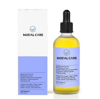 MODAL CARE Natural Hair Oil For Hair Growth Oil. Argan, Rosemary, Castor, Coconut Oils