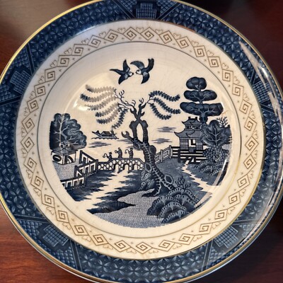 Set Of 4 Nikko Japan Double Phoenix ironstone Blue and white Soup