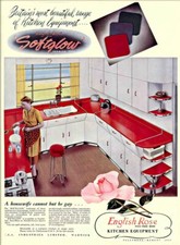Advert Photo 8 english rose formica kitchen 1950s