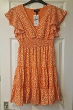 BNWT Quiz Qed London Ditsy Dress Size 8 RRP £32.99