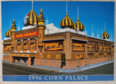 Vintage Postcard 1996 Corn Palace Mitchell South Dakota Souvenir Photo Unposted