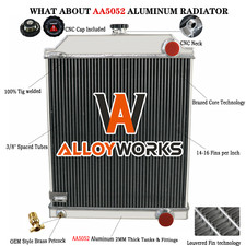 3row Aluminum Radiator Fit 1950-1961 57 Jaguar Mk 7 8 9 Mark Vii Viii Ix Mt 3row Aluminum Radiator Fit 1950-1961 57 Jaguar Mk 7 8 9 Mark Vii Viii Ix Mt