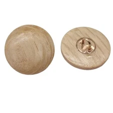 20PCS Natural Wood Buttons with Shank 23mm Round Sewing & Craft Buttons