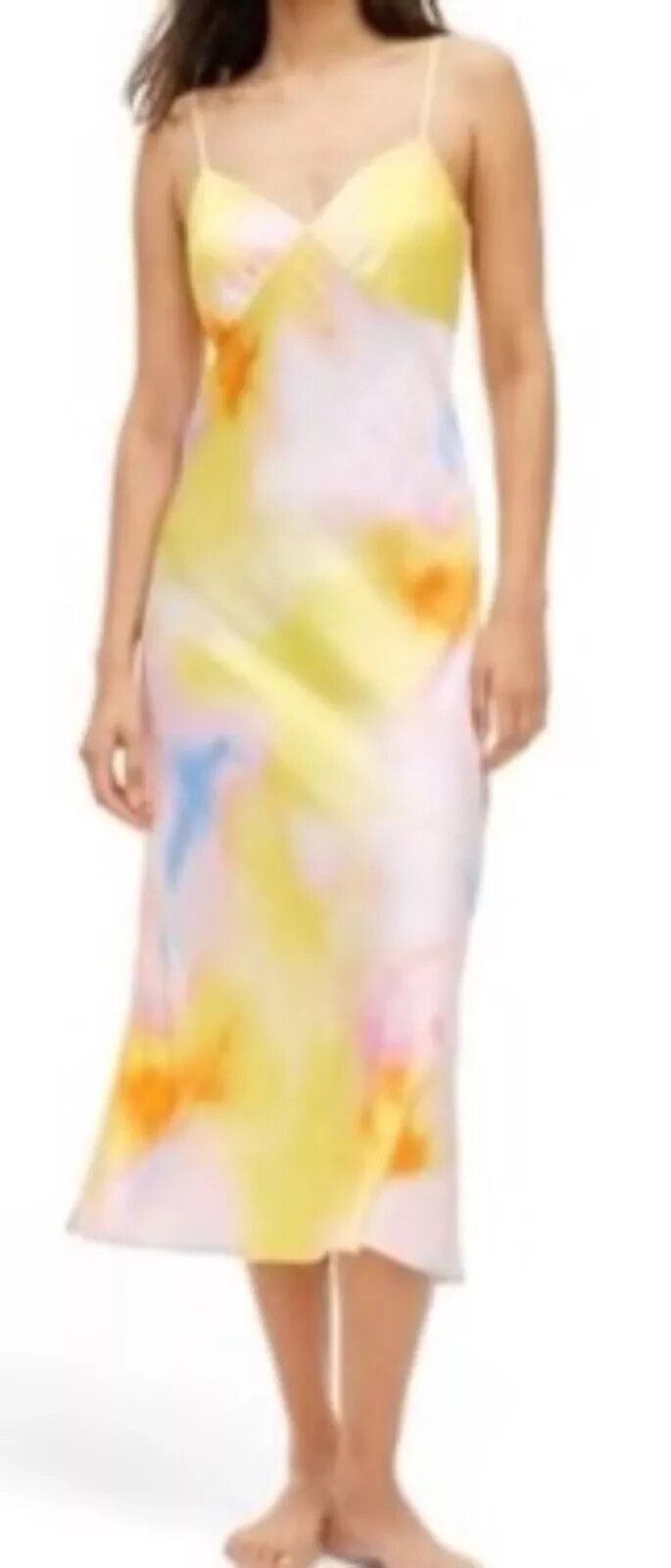 NWT Diane von Furstenberg for Target Long Satin Sunset Slip Dress SIZE XL  DVF