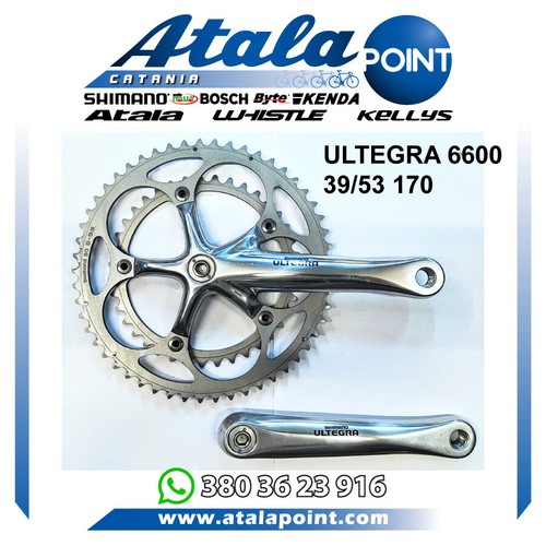 GUARNITURA BICI BICICLETTA CORSA SHIMANO ULTEGRA 6600 39/53 PEDIVELLA 170  NUOVA | eBay