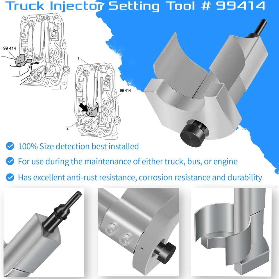 TS TOOLS Scania PDE Injector Height Measuring Tool – 99414 (Heavy Duty Diesel Repair)