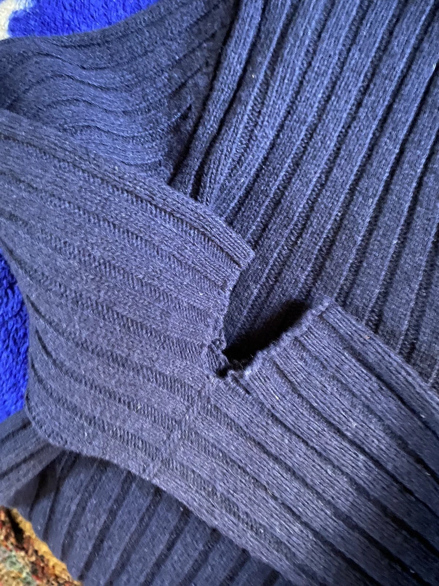 Helmut Lang vintage 90s Achivo knitted elbow slash wool sweater size M