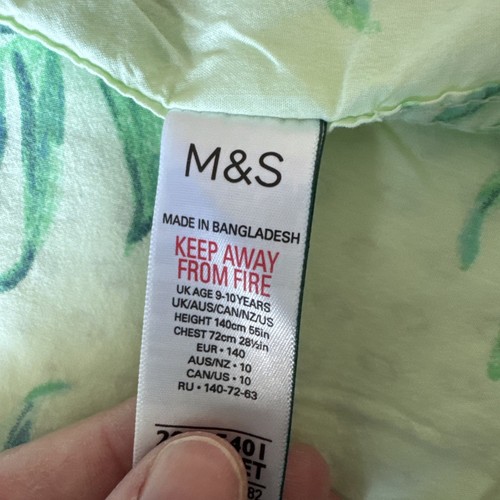 M&S Boys cool Casual Cotton Summer Shirts 9-10 Barely Worn - Picture 6 of 6