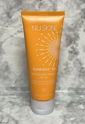 Nu Skin Nuskin Sunright SPF 50 Face & Body Sunscreen Sunblock 100mL 3.4 Fl Oz