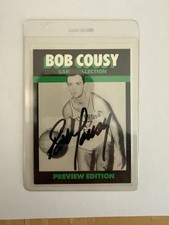 BOB COUSY - 1992 BOB COUSY CARD COLLECTION - Autograph Auto - Celtics Holy Cross